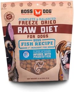 Boss Dog Complete & Balanced Freeze Dried Raw Diet for Dogs, Fish Recipe, 12 oz Bag