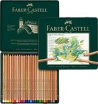 Faber-Castell Tin of 24 Pitt Pastel Artists Colouring Pencils, High Colour Ideal For Colouring, Drawing, Sketching, By Professional And Hobby Artists, Coloured Pencils Presented In A Tin
