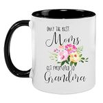 Mother's Day Gift for Women Grandma Mug, Only The Best Moms Get Promoted To Grandmas Novelty Coffee Mug Gift for mother, Pregnancy Announcement, New Grandmas, Mother-In-Law, Christmas, Thanksgiving Gift for Grandmother