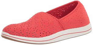 Clarks CloudSteppers Women's Breeze Emily Loafer, Grenadine Synthetic, 12 Narrow US