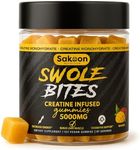 Creatine Gummies 5000mg – Vegan - Muscle Builder – Strength & Energy Support – 120 Count – Mango Flavor – Creatine Monohydrate Supplement for Men & Women