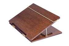 READAT Wooden Laptop Stand Table Top Desk Organizer for Writing/Sketching Stand || Wooden Desk Organizer (Brown, Big Size 24x18 inches)