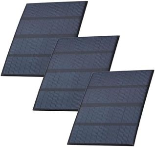AZDelivery Lot de 3 mini panneaux solaires en polysilicium 5 V 1,5 W - Petit panneau solaire portable - Système cellulaire portable pour charger les batteries, les téléphones portables - Encapsulé