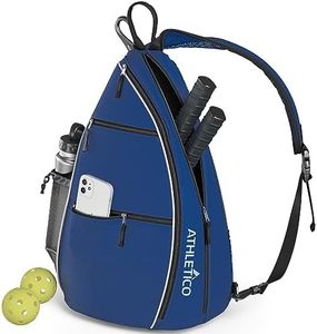 Athletico Sling Bag - Crossbody Backpack for Pickleball, Tennis, Racketball, and Travel for Men and Women, Blue