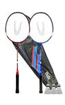 UWIN - 2 Player Badminton Racket Set, inc Carry Case & Shuttles