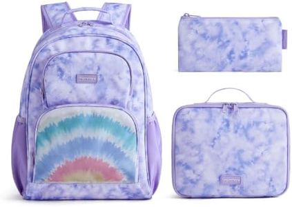 mommore Kids Backpack Set School Bookbag with Lunch Box for Boys Girls 7-10