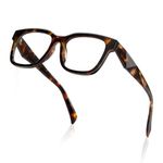 kimorn Blue Light Blocking Glasses,Anti Eyestrain & UV Protection,Square Frame Glasses for Women and Men (Tortoiseshell)