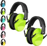 2 Pack Noise Cancelling Headphones for Kids, SNR 27dB Kids Ear Protection Safety Ear Muffs for Autism Kids Adult, Hearing Protection Earmuffs for Shooting Mowing Hunting Fireworks