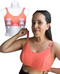 Sarah Wells Journey Nursing and Pumping Bra (Bold) (US, Alpha, X-Large, Regular, Regular, Busty, Creamsicle)
