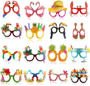 Coicok 32 Paires Lunettes de Fête Hawaïennes, Plage Accessoire, Lunettes et Accessoires de Fête, Fête Lunettes pour Enfants Adultes, Décorations et Accessoires de Fêtes pour Anniversaires Mariage Noël