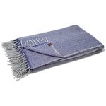 Borges & Scott Signature 100% Cashmere - Blanket Throw - Ocean HB