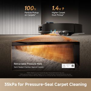 DREAME X60 MAX Ultra Robot Vacuum and Mop – Ultra-Thin, 35,000Pa, Self-Emptying