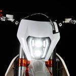 CHANGCHENG Dirt Bike Headlight LED With Turn Signals Universal Headlight Kit Light For Enduro Dirt Bike Motocross Supermoto ATV-White