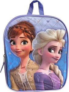 Fast Forward Frozen Elsa & Anna 11" Mini Backpack (Purple), Purple, Small, Modern