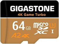 Gigastone Micro SD Card MicroSD HC U1 C10 with Mini Case and SD Adapter High Speed Memory Card Class Full HD Video Nintendo Dashcam Gopro Camera Samsung Canon Nikon DJI Drone 64GB A1 Prime Plus 64GB_A1V10