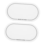 Toyvian 2pcs Bass Drum Stickers Kick Drum Pad Drum Head Protector Drum Patch for Drum Bass Drumhead Patch Kick Drum Pedal Pad Drum Head Patch Bass Pad Protection Pad The Pet White Drum Kit