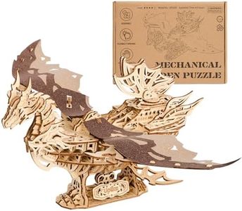 UPLIKE 3D Wooden Puzzles for Adults: 352pcs Dragon Ship Model Kits for Men - Brain Teaser Wooden Hobby Puzzle Toys - Creative Wooden Model Building Kits for Christmas Birthday Gifts Home Decor
