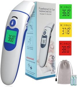 Digital thermometer, Baby thermometer mode, High precision infrared sensors Non-Touch ear/forehead thermometer detecting fever and high temperature, fast and accurate reading within 1s, ARTG ID: 35751