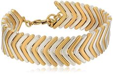 Lucky Brand Women's Two Tone Arrow Bracelet, Two Tone, One Size, One Size, Metal