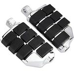 KICRY Motorcycle Highway Pegs Passenger Footpegs Male Mount Foot Rest Pedal Compatible with Harley Davidson Touring Street Glide Road King Road Electra Glide Sportster Dyna Softail(StyleC-Chrome)