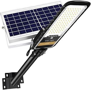 RuoKid Solar Street Lights Outdoor Lamp, 16000lm IP67 Waterproof Light with Anti Broken Remote Control Mounting Bracket, Dusk to Dawn Security Led Flood Light for Yard, Garden, etc.