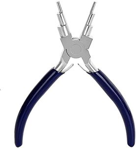 MMOBIEL Jewelry Making Wire Bending Pliers 2-9mm 6 Size Loops Jump Rings Stainless Steel