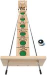 WE Games Shoot the Moon Game (20 Count), Large 18 inch Size, Solid Natural Wood, Retro Games for Adults, Classic Table Top Board Game