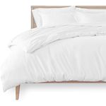 Bare Home Duvet Cover Set King/Cal King Size - Premium 1800 Super Soft Duvet Covers Collection - Lightweight, Duvet Cover - Soft Textured Bedding Duvet Cover (King/Cal King, White)