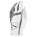 Puma Golf 2018 Men's Flexlite Golf Glove (Bright White-Quiet Shade, Med/Large, Left Hand)