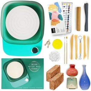 Pottery Wheel Kit with Variable Speed, Rechargeable Battery