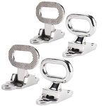 NovelBee 4 Pack of Heavy Duty 316 Stainless Steel Folding Flip up Step,Fold Down Grab for Boat,Trailer,Car,Truck,Camper (4)