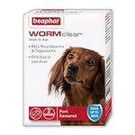 Beaphar | WORMclear® Tablets for Dogs up to 20kg | Kills All Common UK Intestinal Worms (Roundworms & Tapeworms) | Vet Strength Treatment | Pork-flavoured | 2 tablets