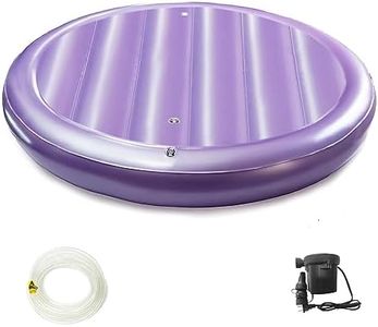 Youaide Round Water Bed Mattresses Constant Temperature Free Flow Full Wave Mattresses, Fit Body Curves Softside Waterbed Mattresses, for Adults, The Elderly, Children (78.7inch, 50% Medium Wave)