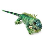 Zappi Co Green Iguana 60 cm Plush Toy Realistic Soft Cuddly Animal, Vibrant Color, Lifelike Detail, Great for Play & Display, Featured on TikTok (60cm Length)