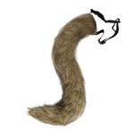 Anbiliwobo Fluffy Faux Fur Fox Therian Tail Wolf Animal Tail Costume for Cosplay Accessory Party