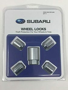 Subaru Alloy Wheel Lock Lug Nuts Set for 2009-2025 All Models - B321SFL000 - Genuine OEM