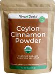 Viva Doria Organic Ceylon Cinnamon Powder, Ground Sri Lanka Cinnamon Powder, 16 Oz (454 g)