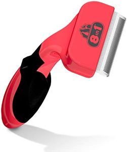 8in1 Brosse Anti-mue - Outil de Toilettage Pour Chiens de Taille Moyenne à Poils Longs et Courts - Elimine les Poils et le Sous-poils Morts - Réduit la chute de poils jusqu’à 90% – Taille M