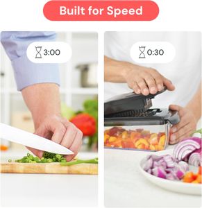 Fullstar 4-in-1 Vegetable Chopper – Multi-Blade Food Dicer and Slicer