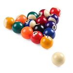 KOSINGNA 25MM 32MM 38MM Children Billiards Table Balls Set Resin Small Pool Cue Balls Full Set