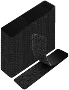 LuojinLuoda 24 Pcs Velcro Tape, Heavy Duty Adhesive Velcro Strips & Dots - Black Sticky Tape for Home, Office, Couch Cushions, Carpets, Pedal Boards & Walls