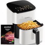 Fabuletta Air Fryers 6Qt(5.7L) Family Size, 11-In-1 Less Oil Airfryer Oven,One-Touch Digital Control Presets, UP to 450℉, Quiet Operation,Dishwasher-Safe & Nonstick, Shake Reminder, Fit for 4-6 People