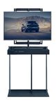 Audiovan 360 Degree Tv Lift Popup Rotation with Remote and Switch Control Tv Lift 360 Degree Led Screen Fit 32-65 Inches Motorized Tv Revolving Bracket (Motorized Rotation)