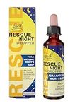 Rescue Night Dropper (20ml), Night Support, For A Natural Night's Sleep, Alcohol Free, Flower Essences, Vegan Formula, Helps Switch Off The Mind From Unwanted Repetitive Thoughts