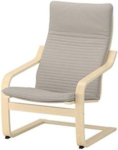 IKEA Poang 792.407.90 Knisa Fauteuil en plaqué bouleau Beige clair
