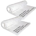 Simond Store 2 Pcs Ceramic Fiber Insulation Roll, 8# Density 2600F, 1" X 12" X 24" Fireproof Insulation Blanket for Pizza Oven Forge Foundry Furnace Wall Fireplace and Dishwasher Insulation - 2 Pieces