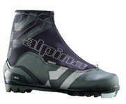 Alpina T20 Cross-Country Nordic Touring Ski Boots with Zippered Lace Cover, Black, 46