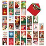 NobleWorks,36 Assorted Bulk Box Set Hilarious Christmas Greeting Cards with Envelopes (36 Designs, 1 Each) Funny Merry Christmas Holiday Variety Pack for Men Women, Humorous Holidays AC7140XSG-B1x36