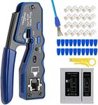 RJ45 Crimp Tool Kit Pass Thru Ether