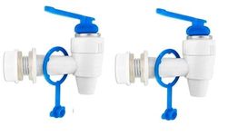 IONIX 2 Pieces Tap for RO water purifier, Compatible with Kent/Dolphin, swift, Aquafresh/many Assembled/Branded RO's, 2 pieces, White